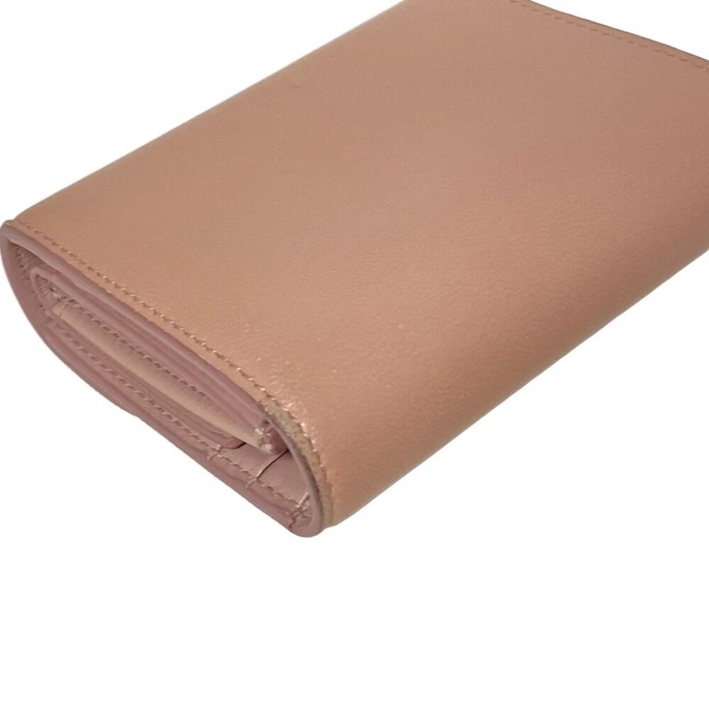 CELINE Small flap wallet 10D783BZG.25VP Pink Beige Leather - Trifold Wallet - Picture 3 of 13